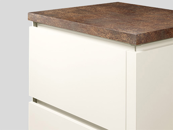 004 Recessed Handle (LINE N), White