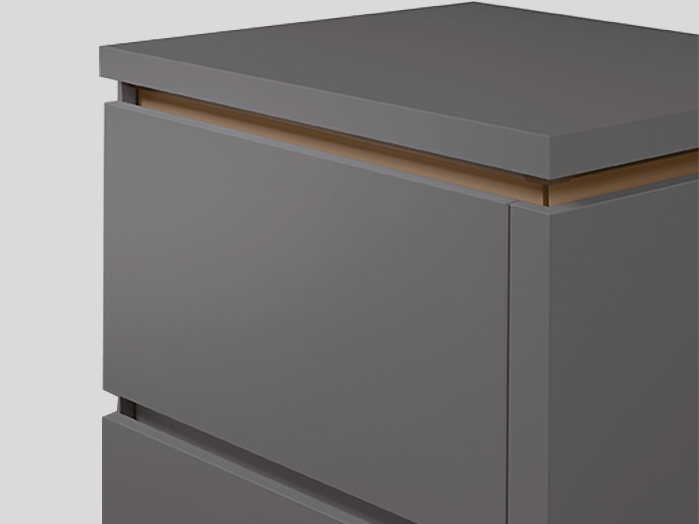 012 Recessed Handle (LINE N), Bronze metallic colour
