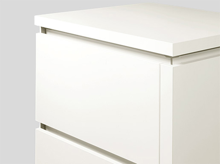 016 Recessed Handle (LINE N), Alpine white