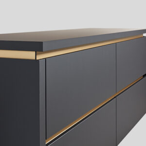 024 Recessed Handle (LINE N), Yellow gold-coloured