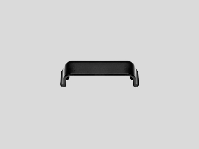 057 Screw-on handle recess, Black