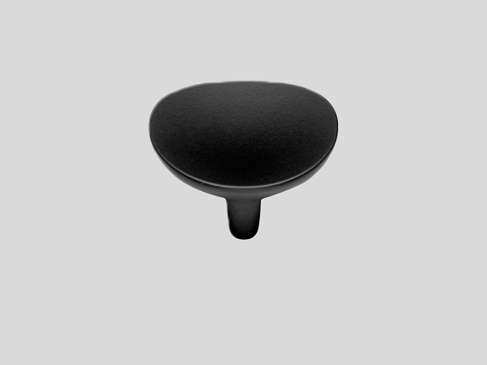 244 Metal knob, Black