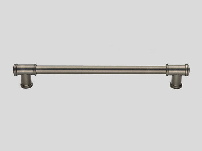 738 Metal handle, Stainless steel finish - Black glazed