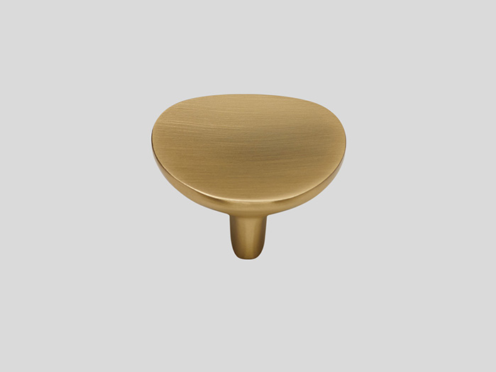 813 Metal knob, Yellow gold-coloured