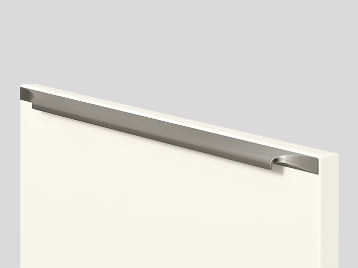 960 Screw-on bar handle, Stainless steel finish