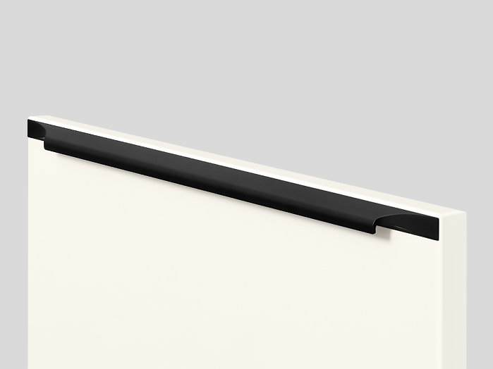 990 Screw-on bar handle, Black, Matt